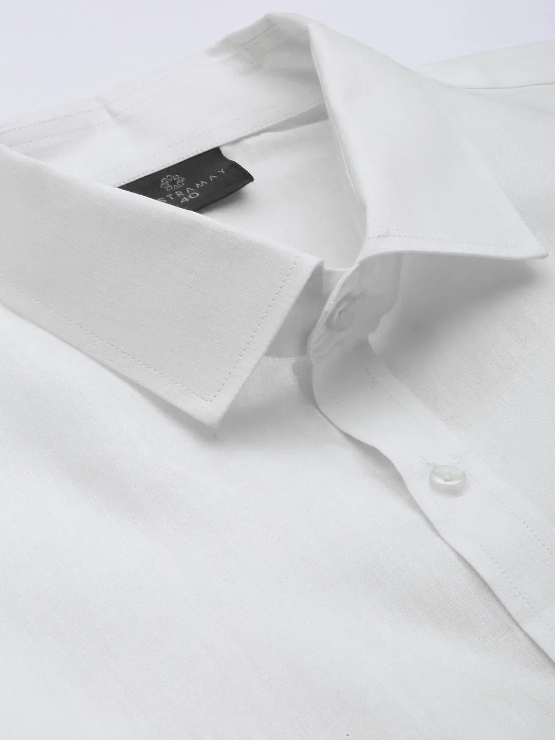 Men's White Cotton Shirt And Mundu Set