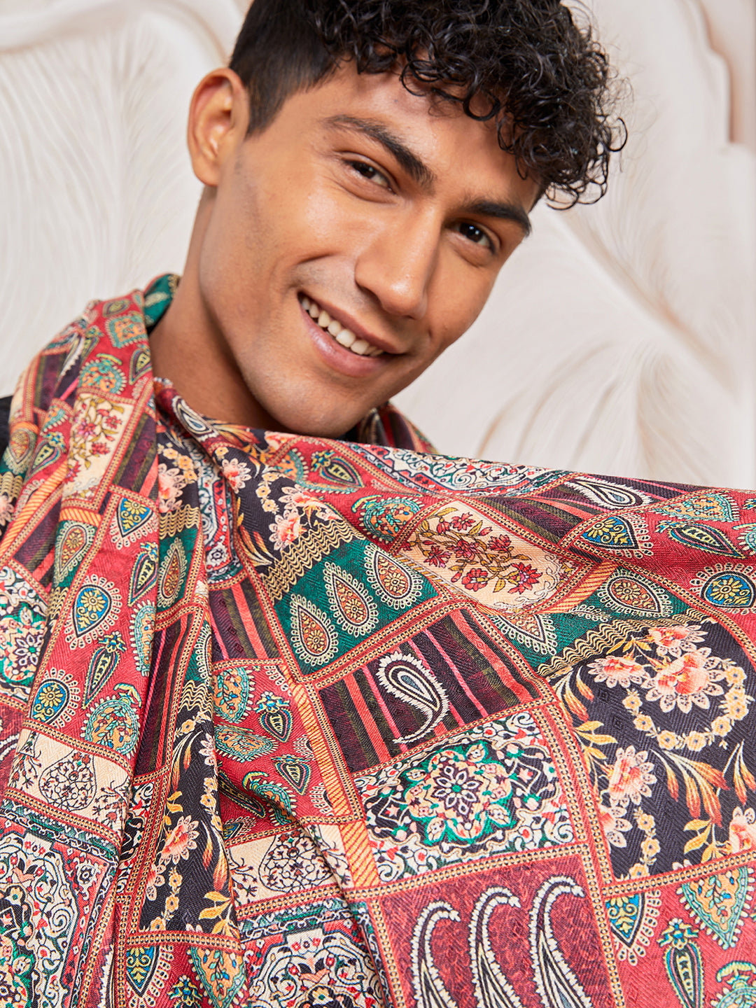 Men’s Black Silk Blend Sherwani with Kurta, Patiala, and Dupatta