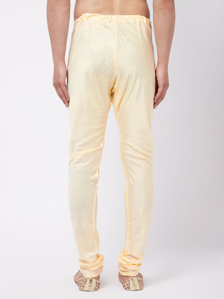 VASTRAMAY Men's Gold Viscose Pyjama