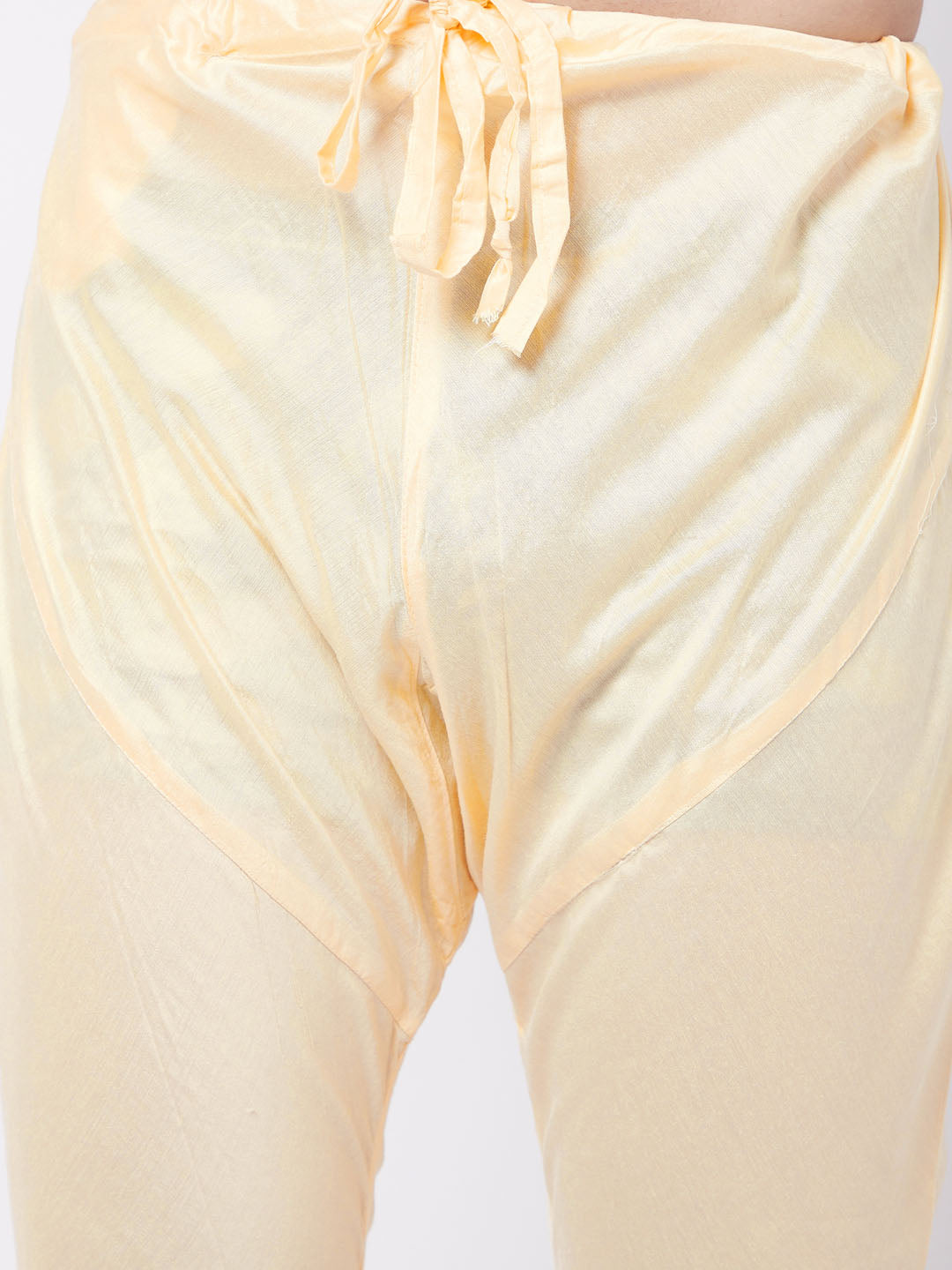 VASTRAMAY Men's Gold Viscose Pyjama