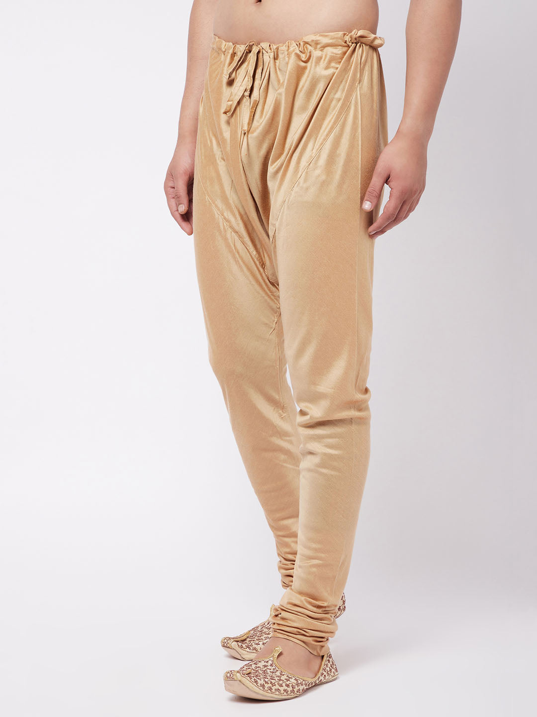 VASTRAMAY Men's Rose Gold Viscose Pyjama