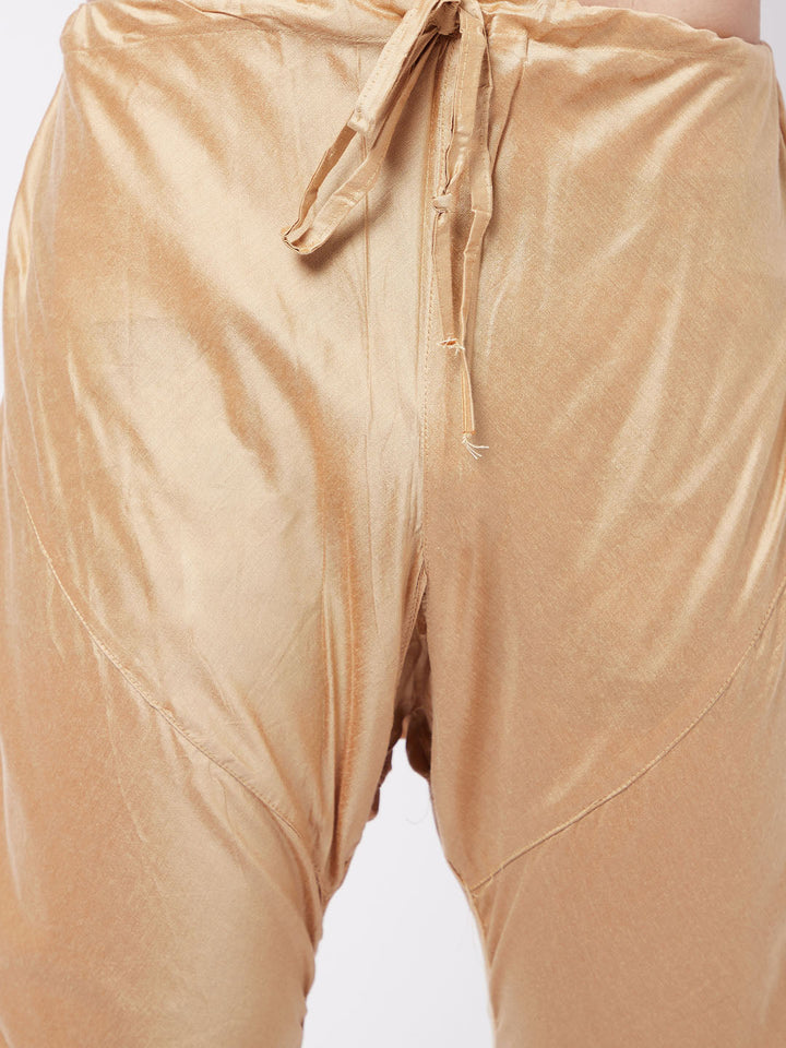 VASTRAMAY Men's Rose Gold Viscose Pyjama