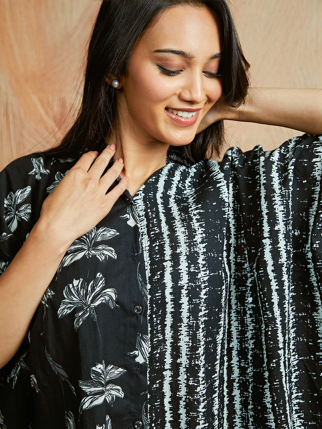 Women's Black Co Ords Set - qivii