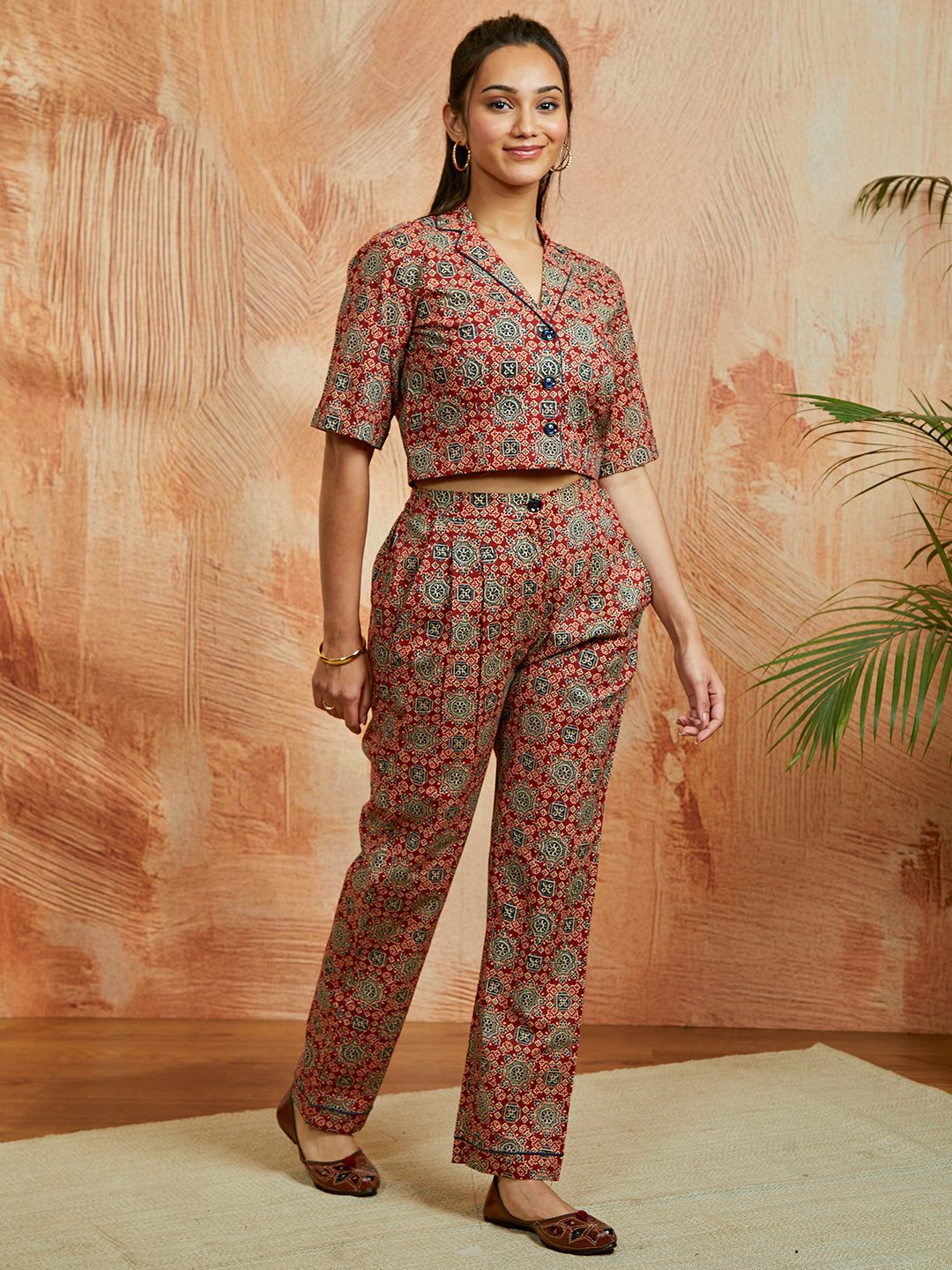 Women's Rust Co Ords Set - qivii