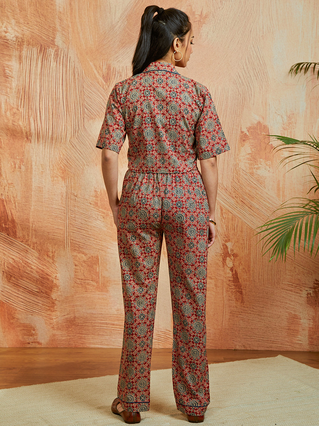 Women's Rust Co Ords Set - qivii