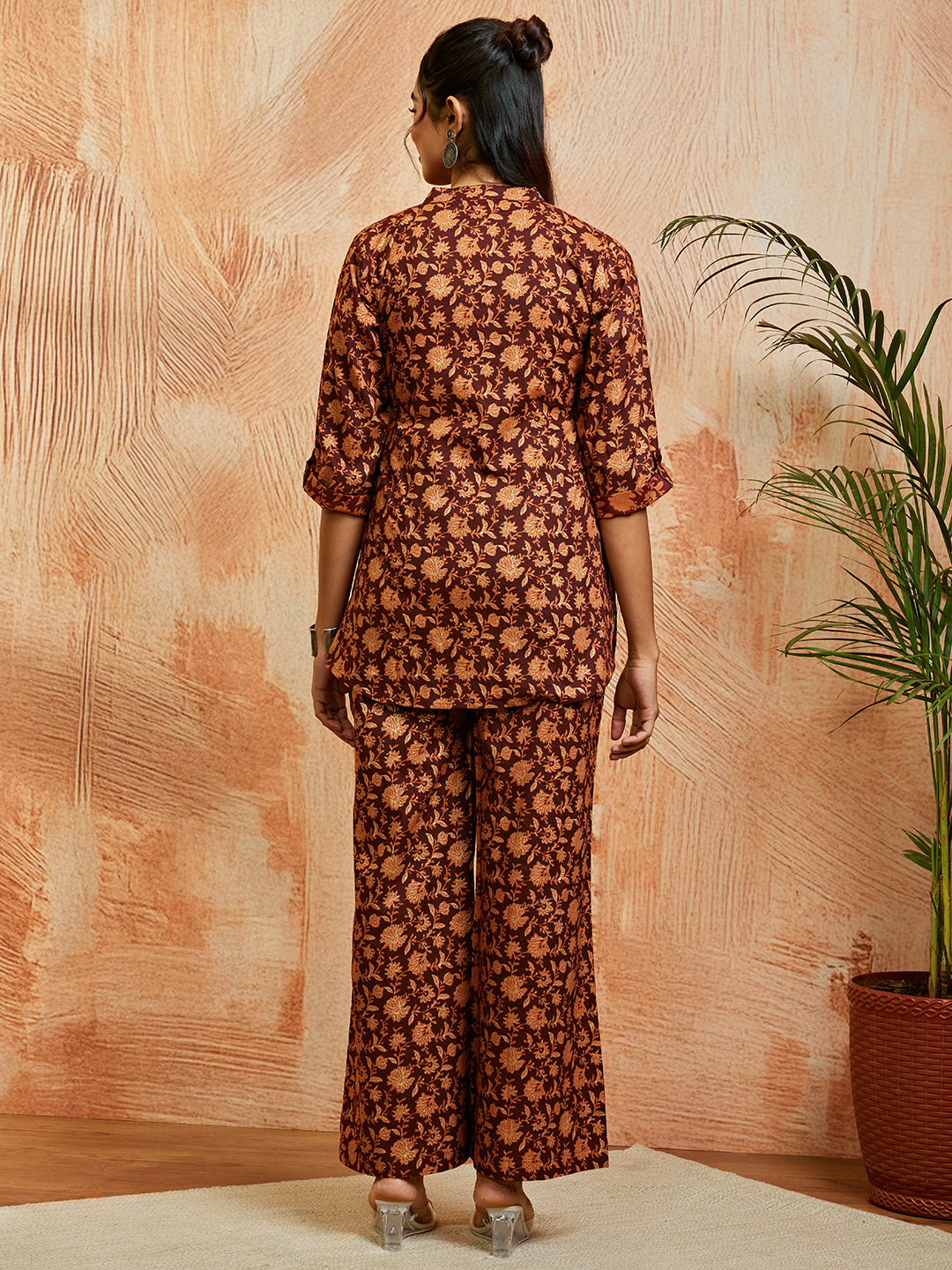 Women's Rust Co Ords Set - qivii