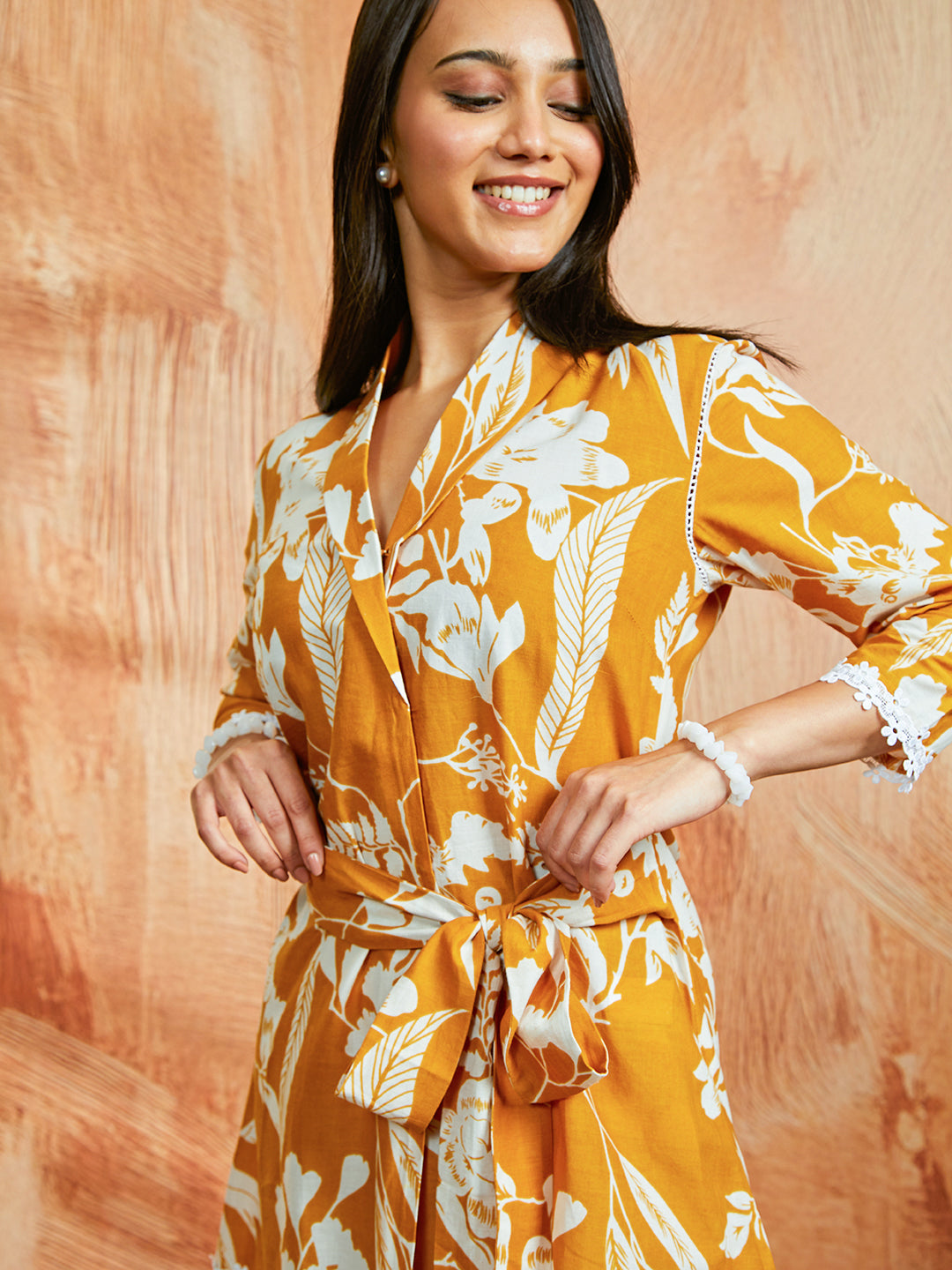 Women's Mustard Co Ords Set - qivii