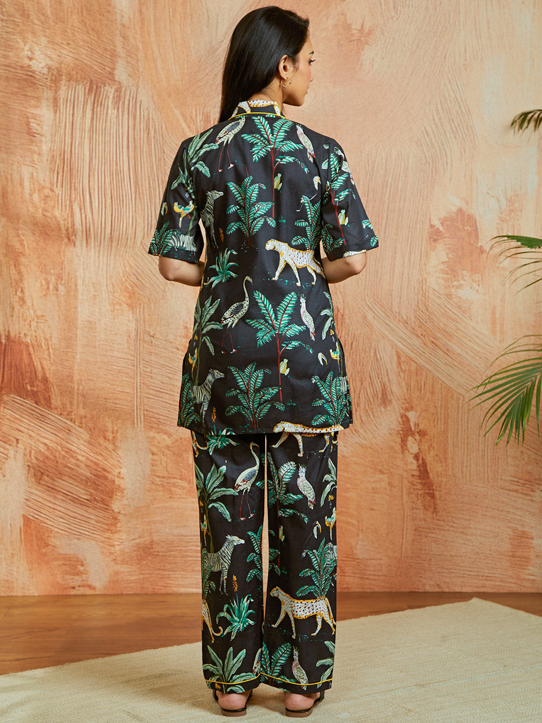 Women's Black Co Ords Set - qivii