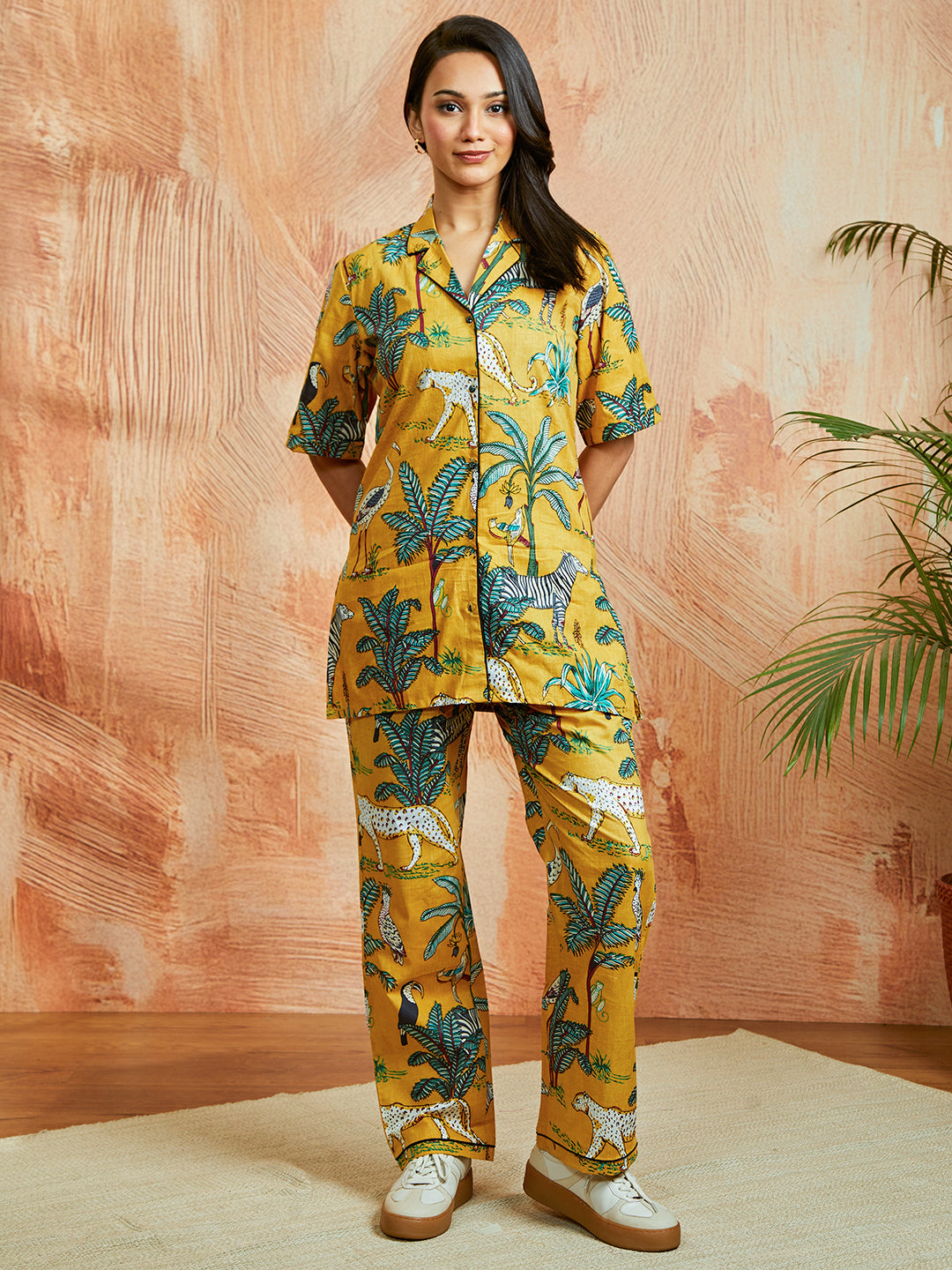 Women's Mustard Co Ords Set - qivii