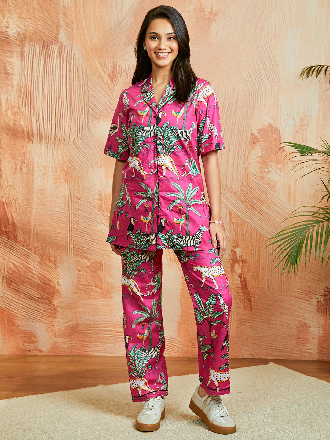 Women's Pink Co Ords Set - qivii