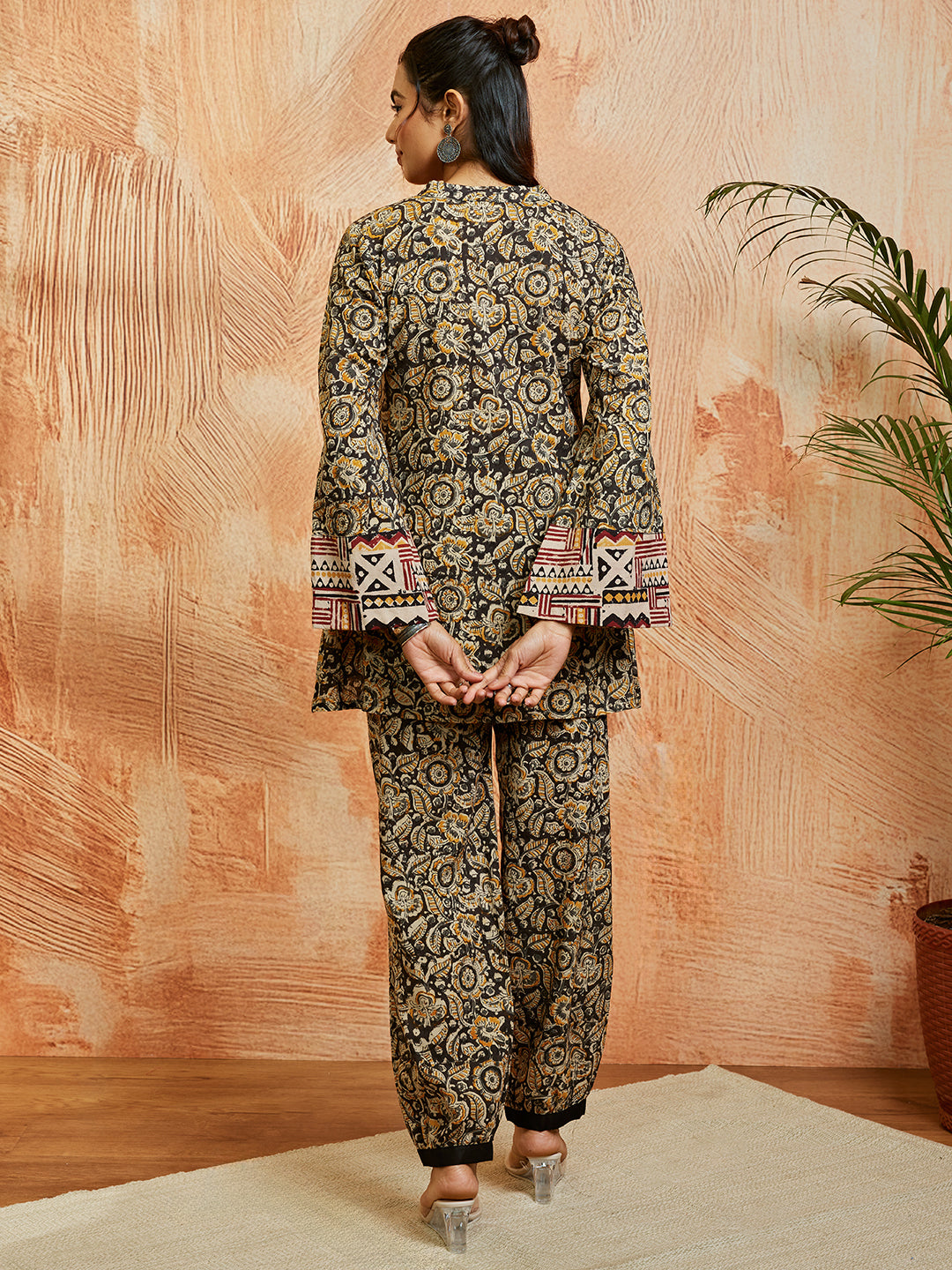 Women's Black Co Ords Set - qivii