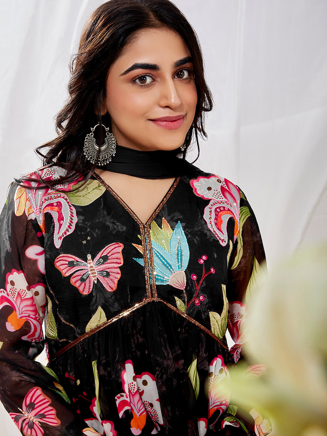 Women's Black Kurta Set