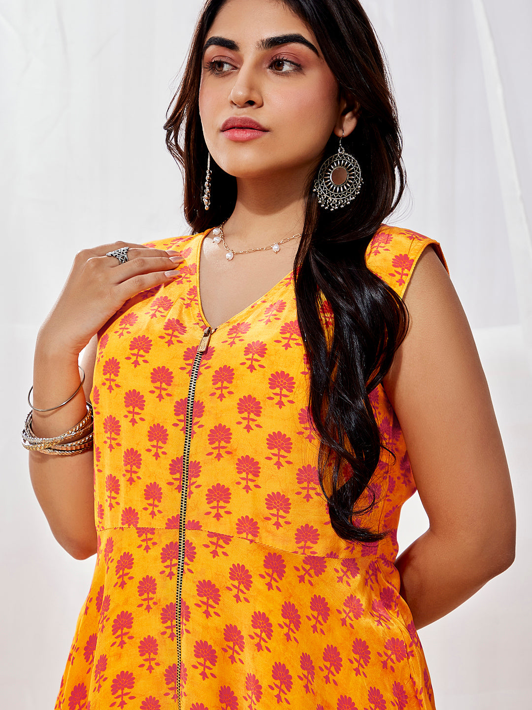 Women's Yellow Kurta Set