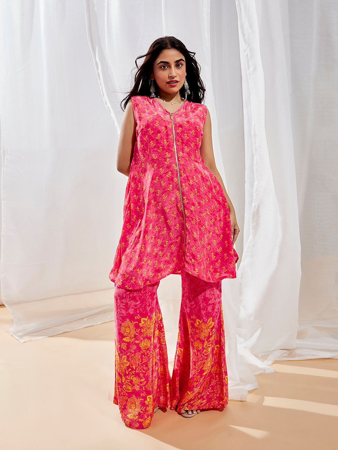 Women's Pink Kurta Set