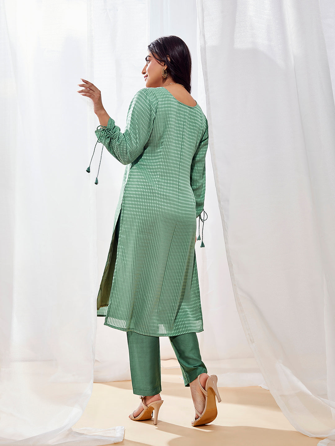 Women's Green Kurta Set