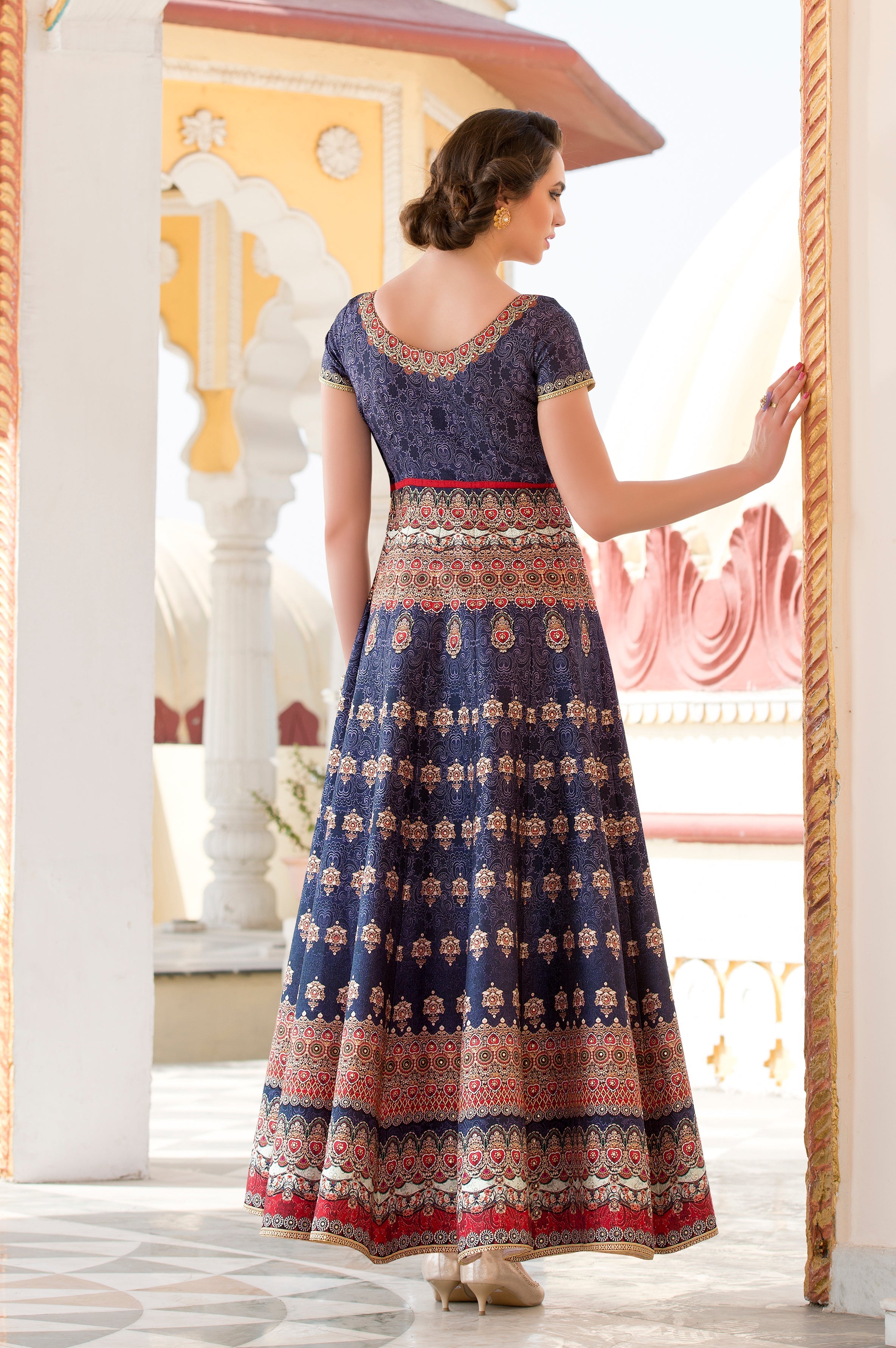 Tussar Treasures: A Silk Gown with Timeless Appeal" - qivii