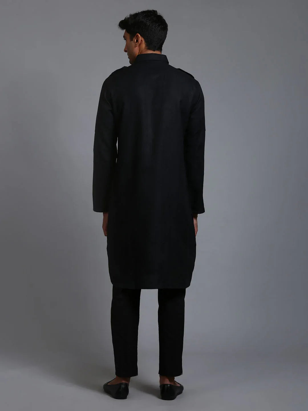 Men's Black Pathani Suit Set