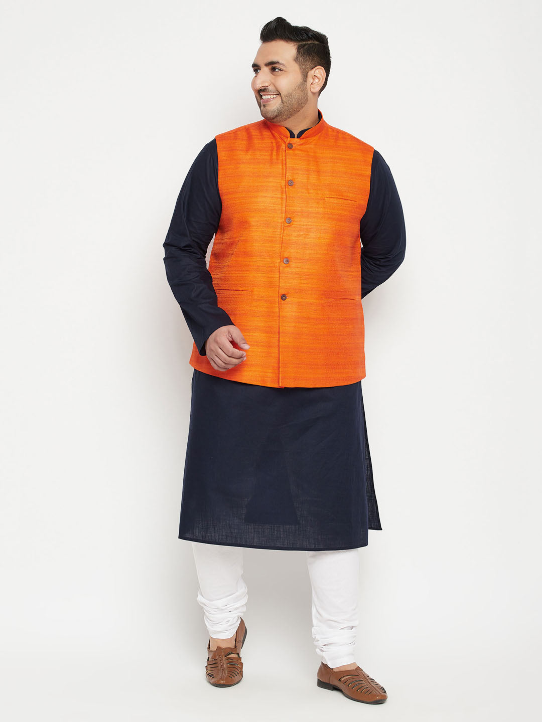 Elegant and comfortable kurta pyjama set for men in plus size