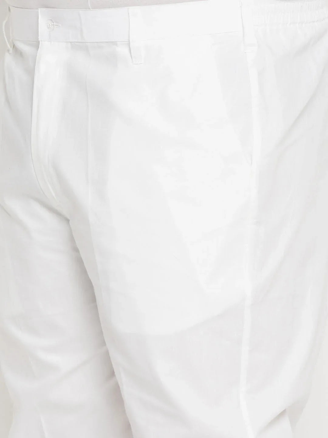 Men's Plus Size Mehndi Green Cotton Kurta And Cotton Pant Style Pyjama Set