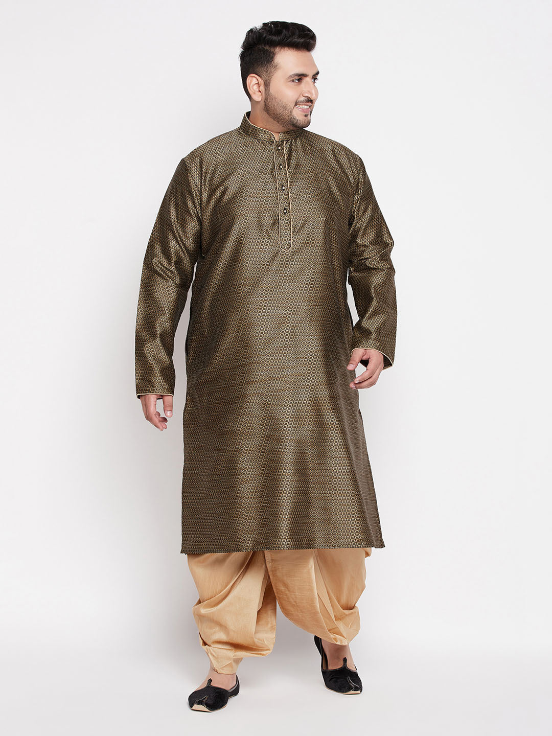  Versatile and fashionable rose gold dhoti with matching kurta