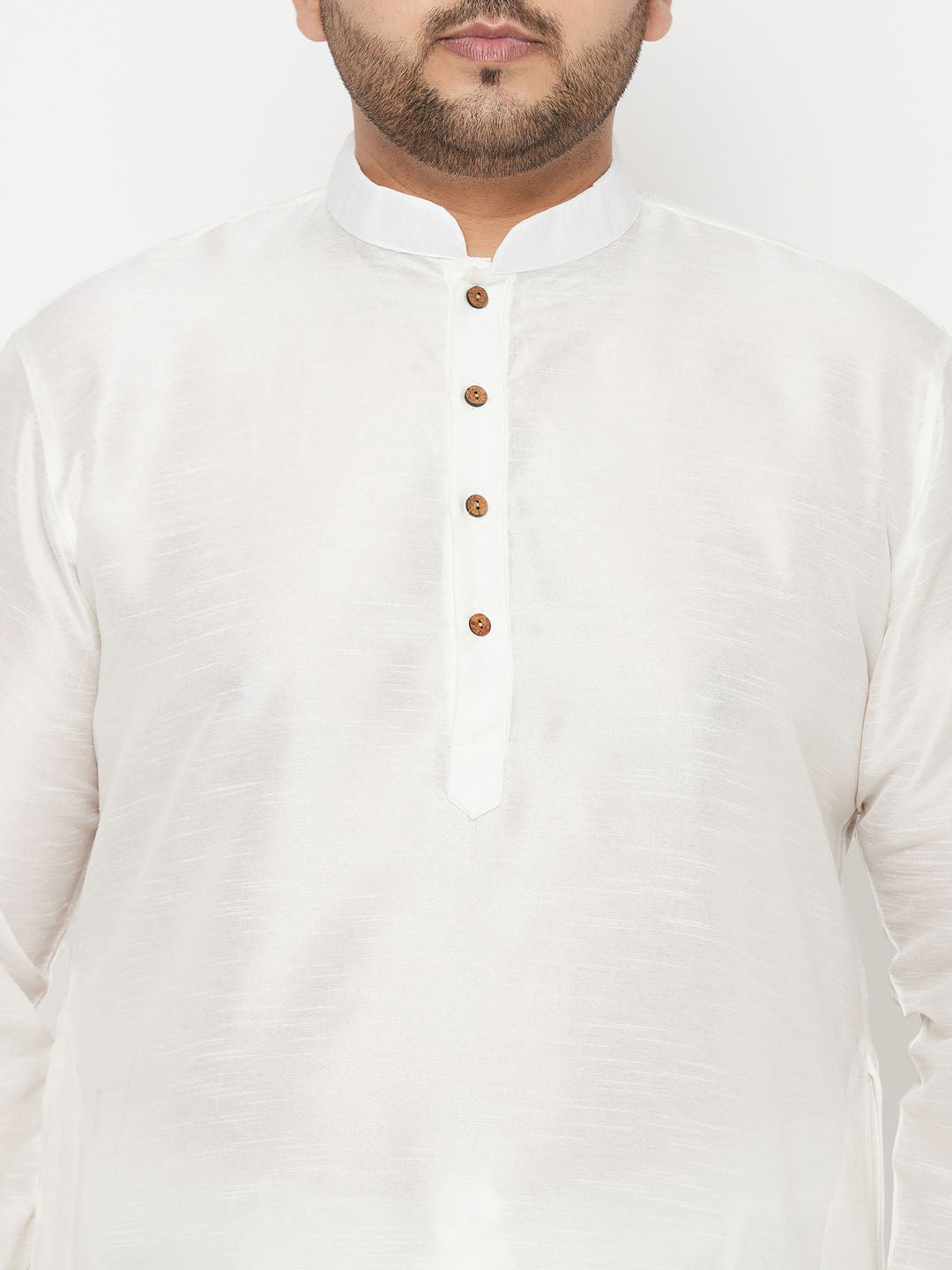  Side view of the kurta and dhoti set, highlighting the comfortable and breathable fabric