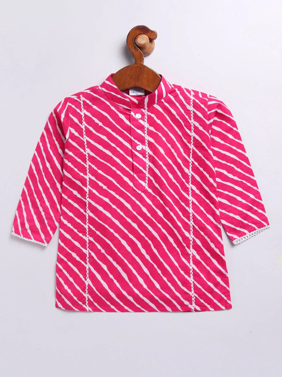 Boy's Pink Cotton Kurta Dhoti Set