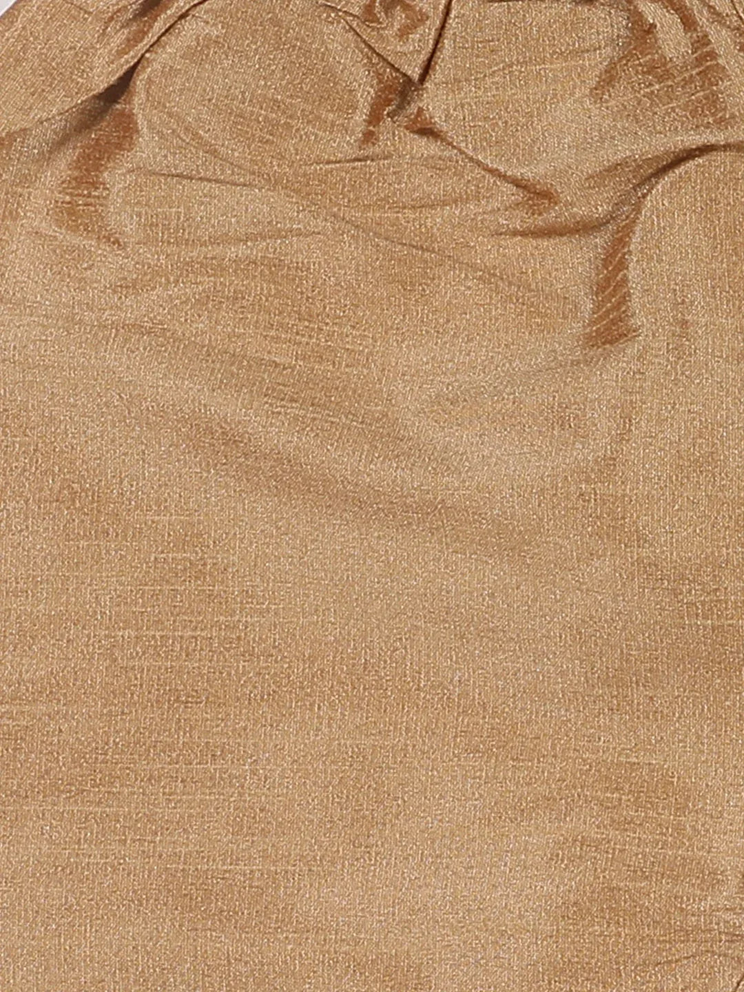 Sishu Boy's Maroon Ethnic Motifs Woven Design Kurta With Rose Gold Pyjama And Jacket