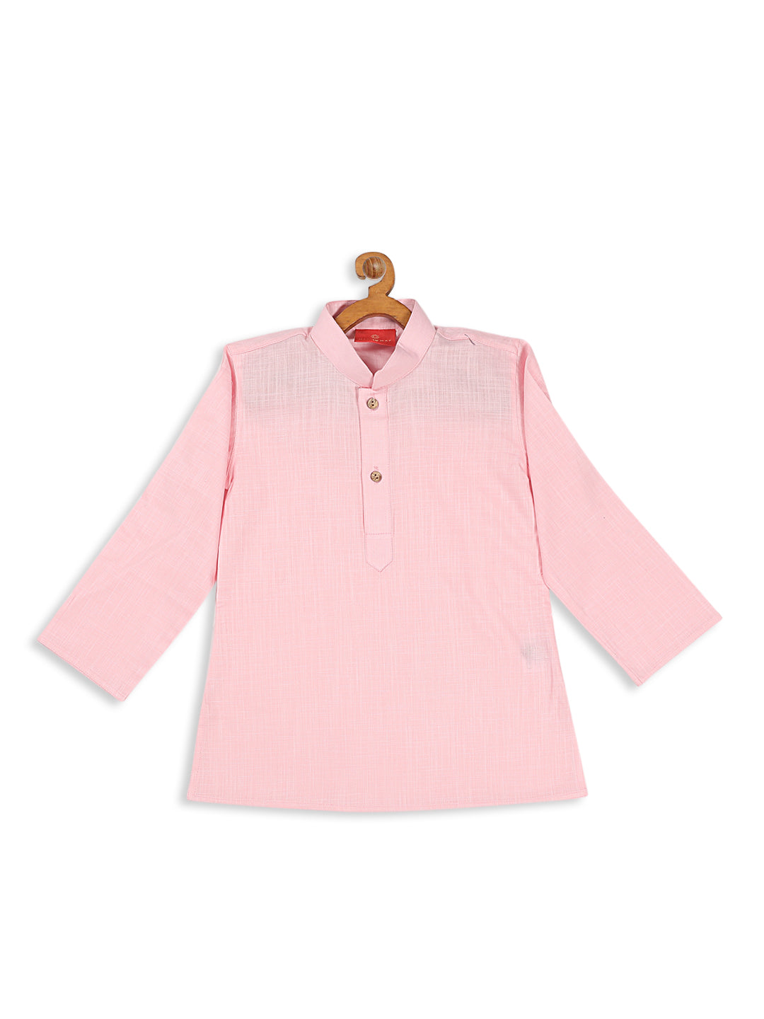 VASTRAMAY Boy's Pink Kurta