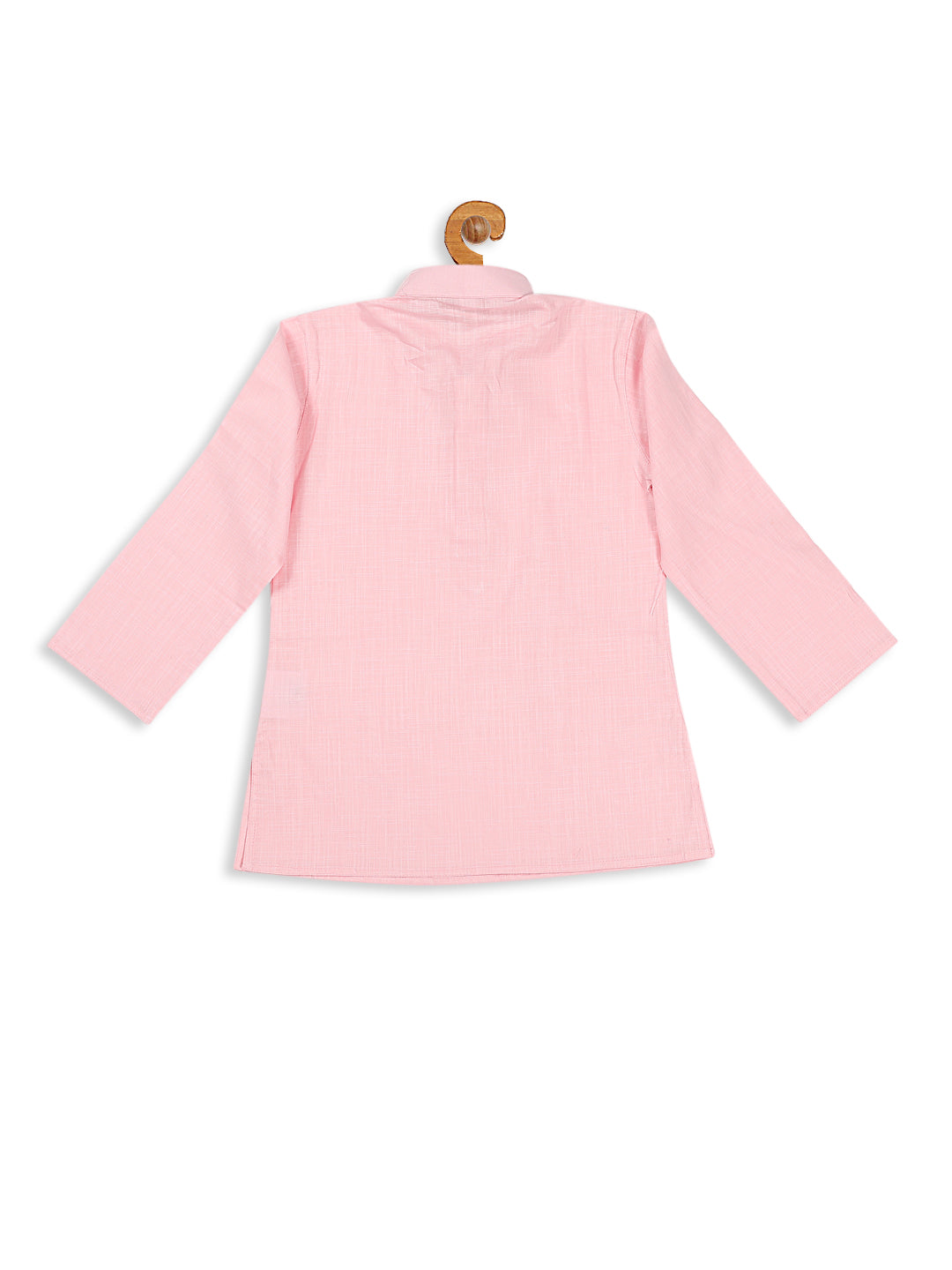 VASTRAMAY Boy's Pink Kurta