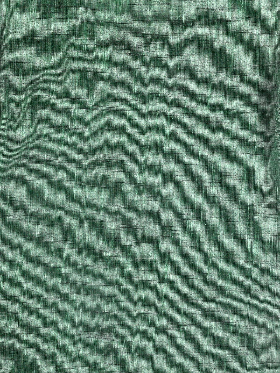 VASTRAMAY Boys' Green Cotton Kurta and White Pyjama Set - qivii