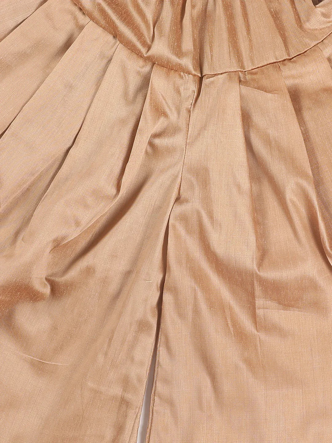 Sishu Boy's Black & Rose Gold-Toned Kurta With Dhoti Pant Set