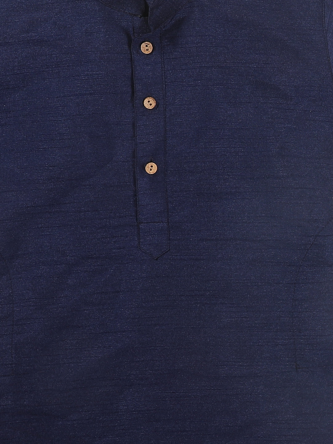 VASTRAMAY SISHU Boy's Navy Blue Kurta And Rose Gold Dhoti Set - qivii