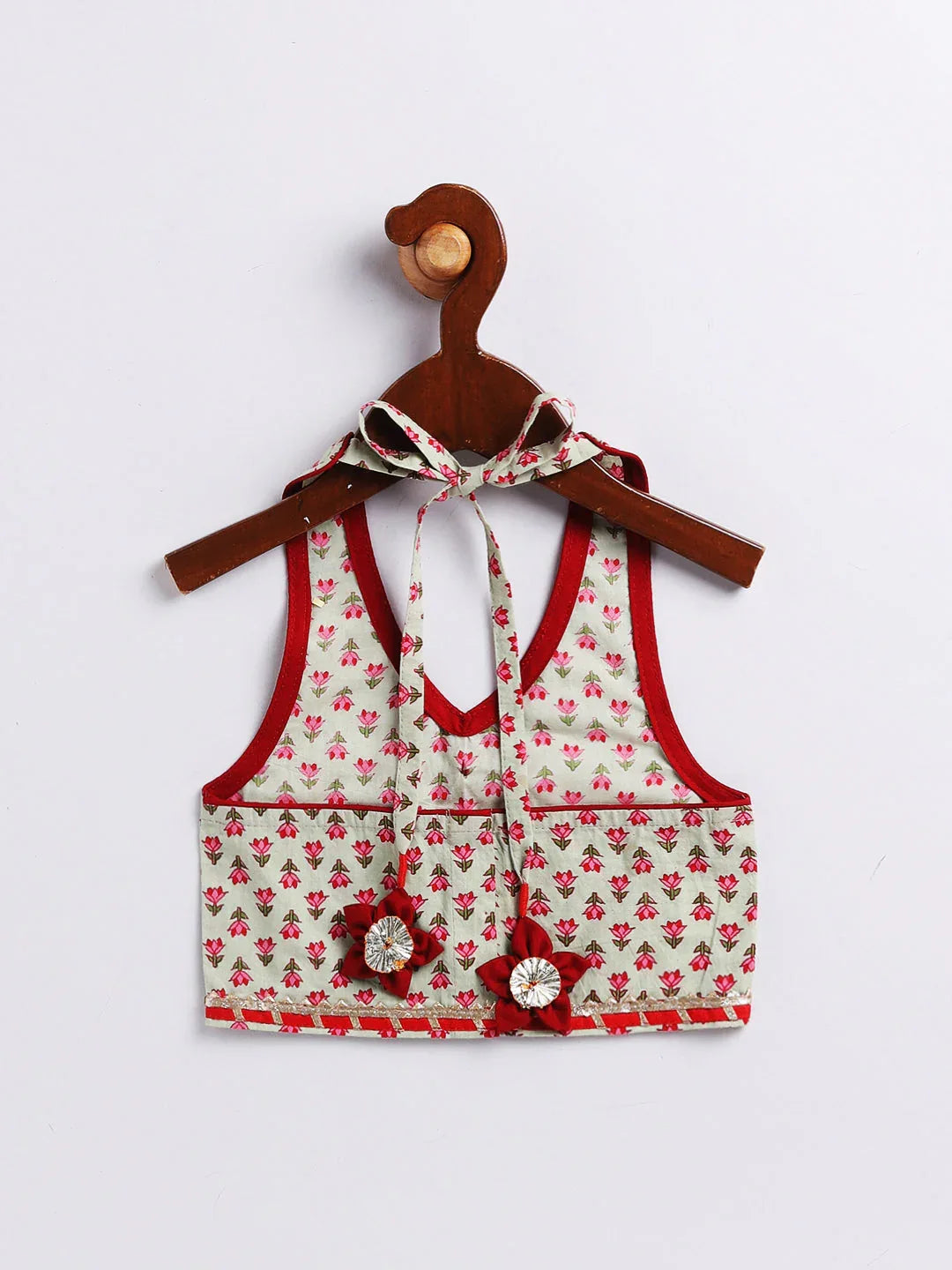 Girl's' Mint Green Lehenga Choli With Dupatta