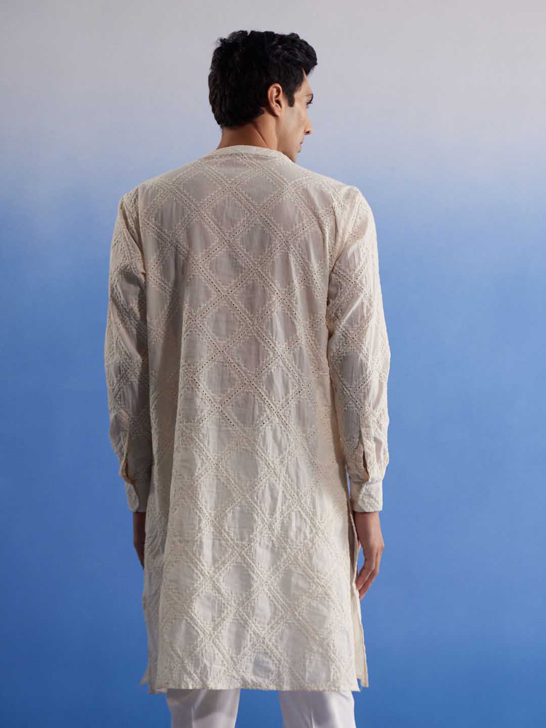 Men's Cream Hakooba Cotton Kurta
