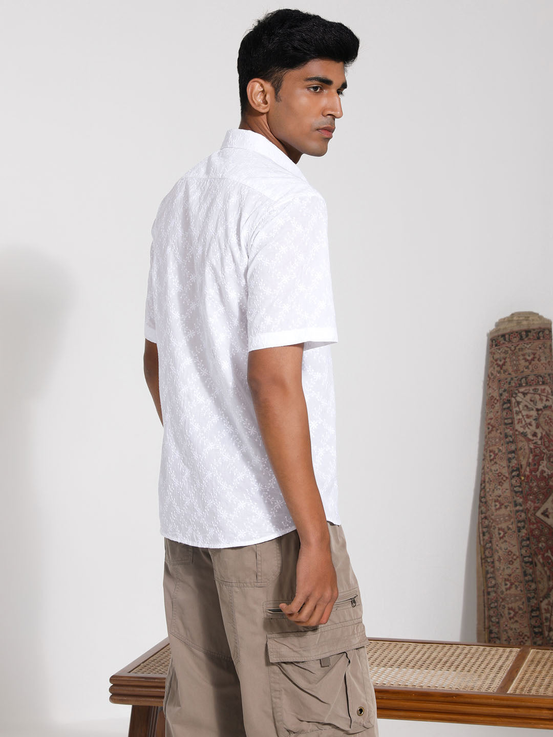  Stylish and comfortable VASTRAMAY Men's White Cotton Ethnic Shirt perfect for casual or formal occasions