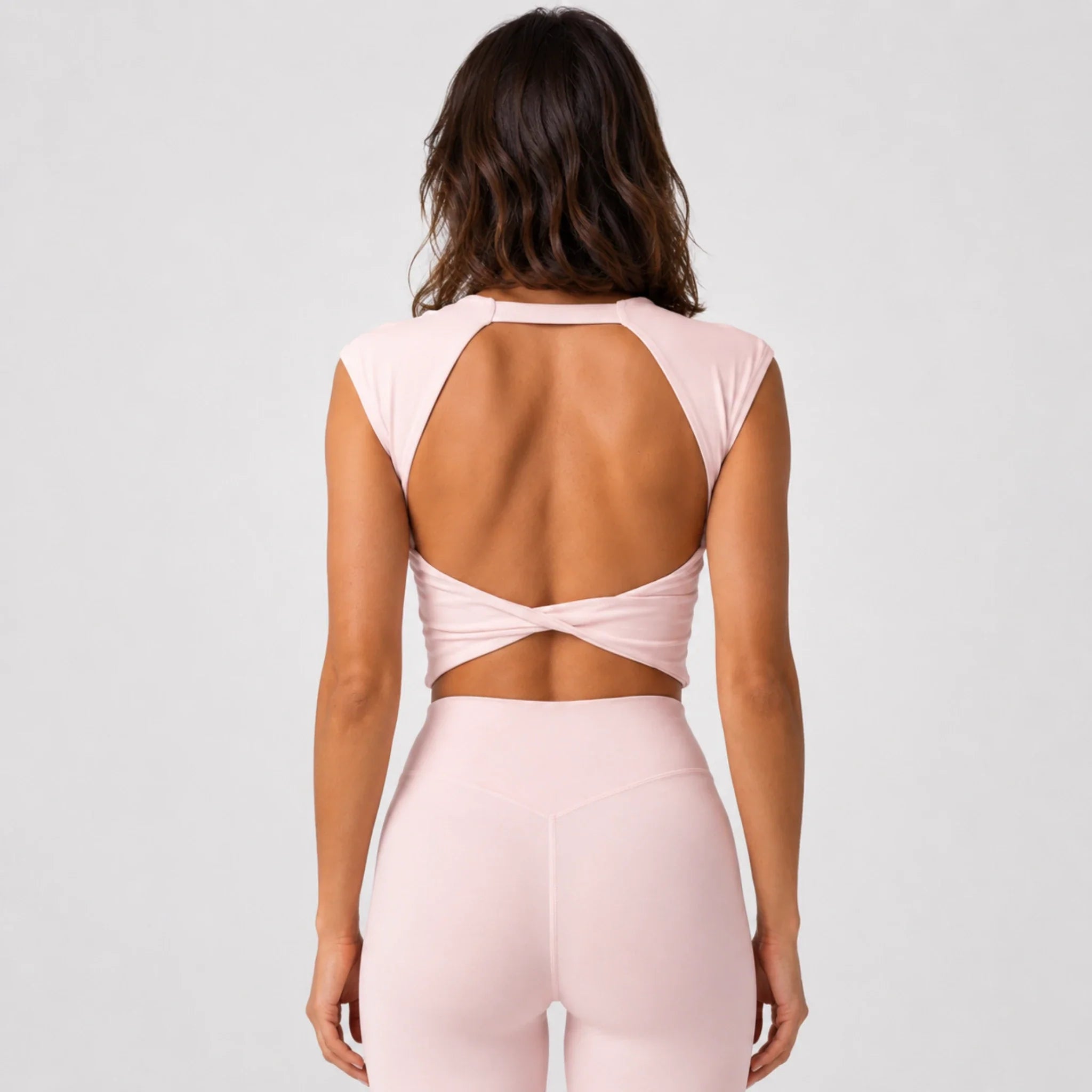 Zena — Knot Tee + Built-In Bra  - By Qivii