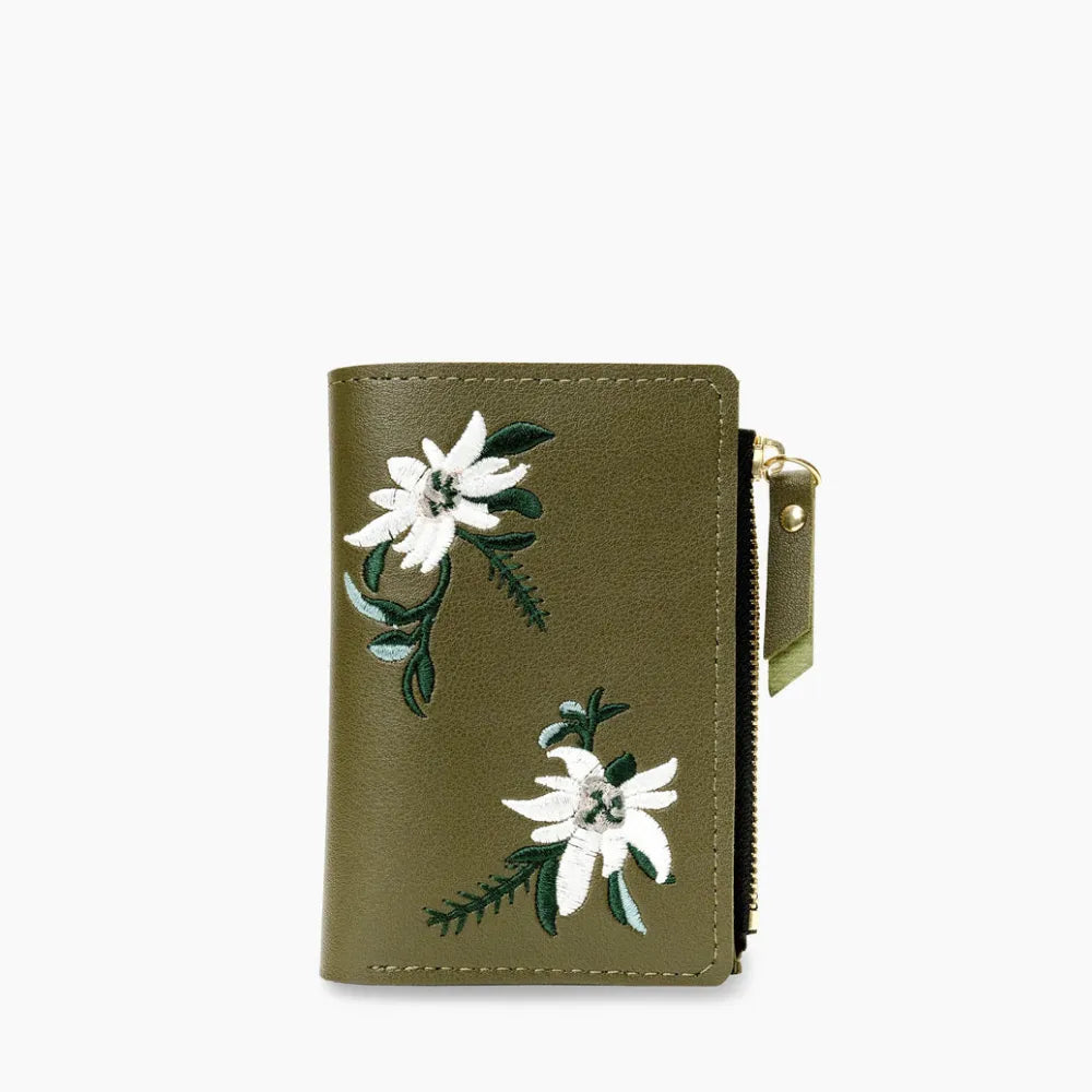 Fleur | Embroidered Wallet  - By Qivii