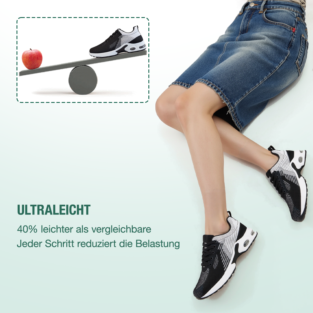 WalkMora Orthopädische Schuhe - Weiß Schwarz  - By Qivii