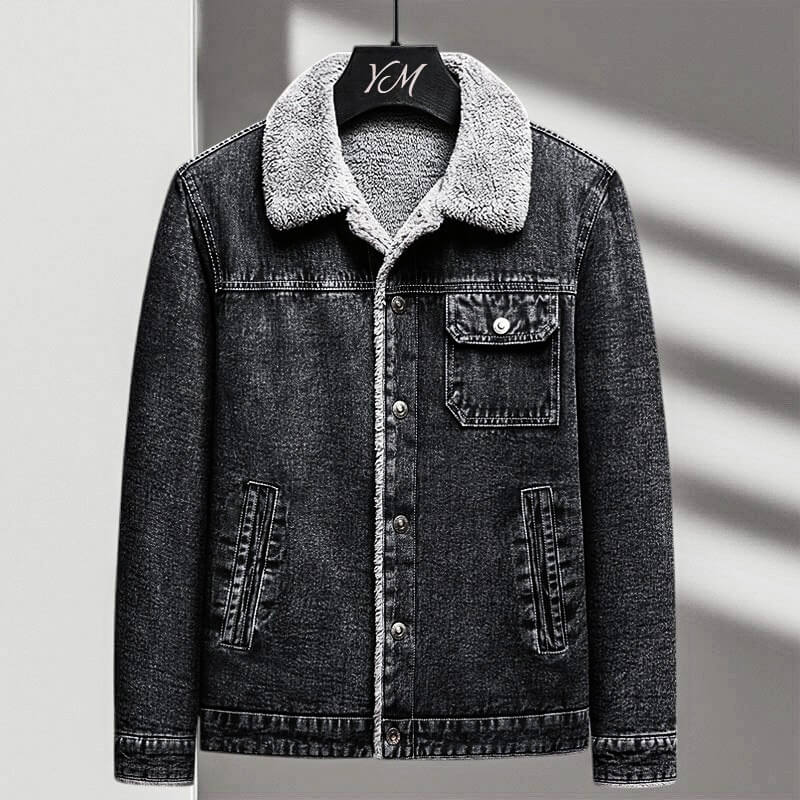 Calvin Denim Sherpa Jacket  - By Qivii