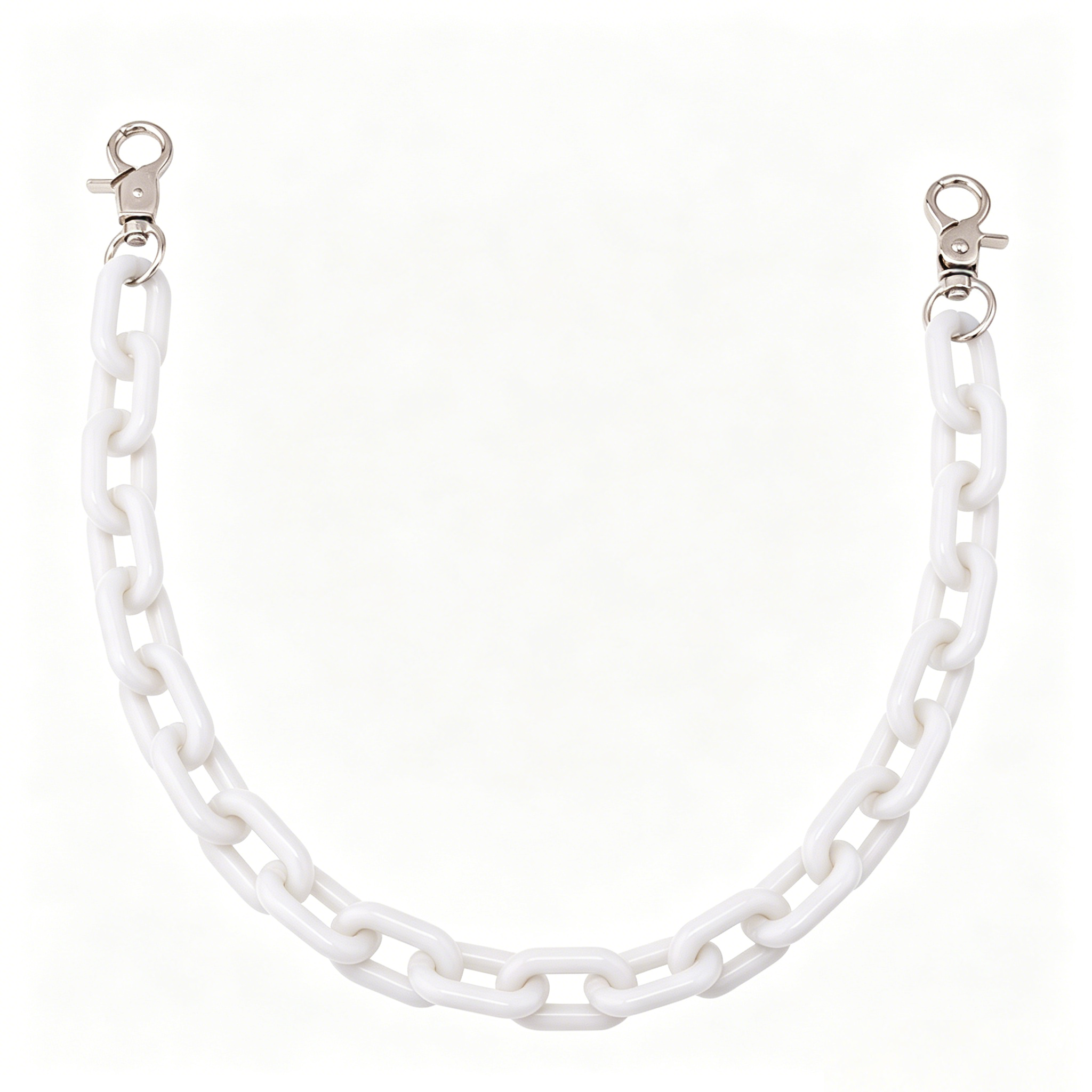 Ounamei Acrylic Chunky Bag Chain Strap – 50cm Lightweight Statement Purse Charm