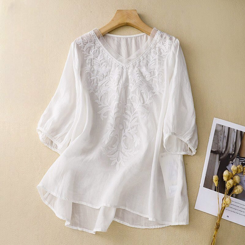 Daisy Cotton-Linen Shirt  - By Qivii