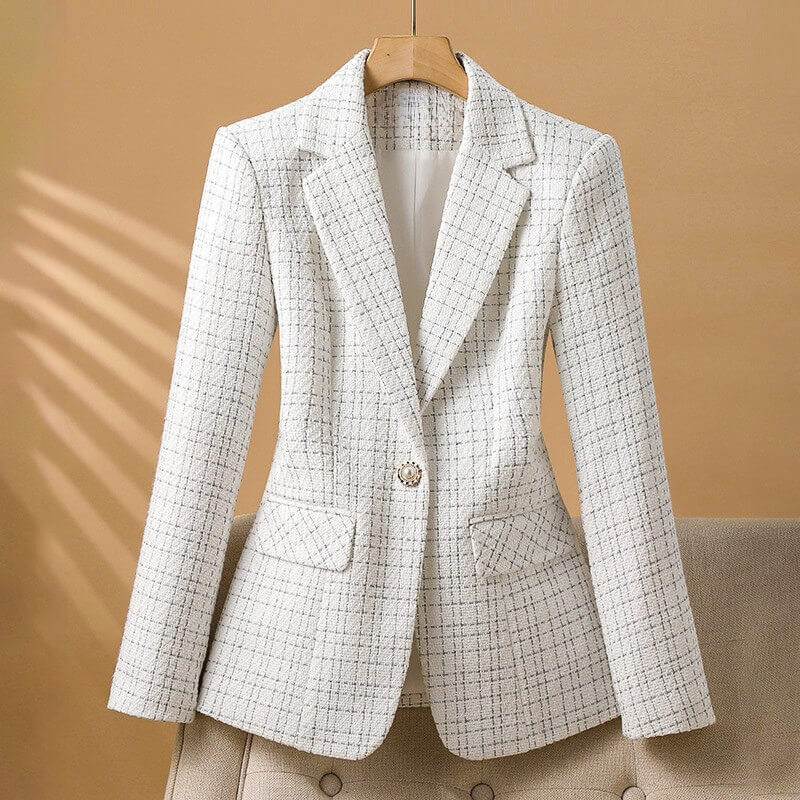 Olivia Boucle Tweed Blazer  - By Qivii