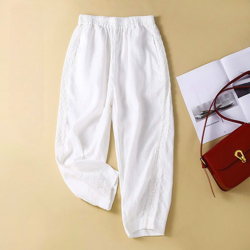 Laura Cotton-Linen Pants  - By Qivii