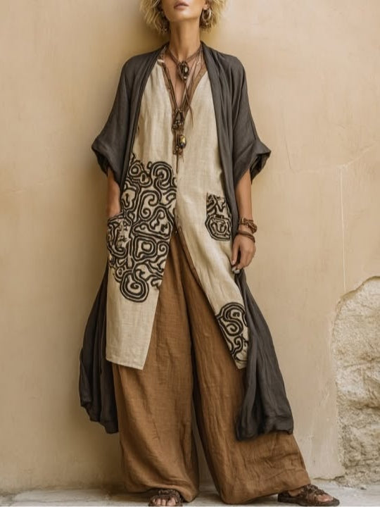 Suzanne | Boho Wide Leg Summer Set by Qivii