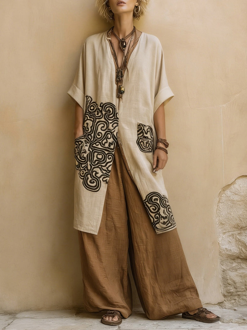 Suzanne | Boho Wide Leg Summer Set by Qivii