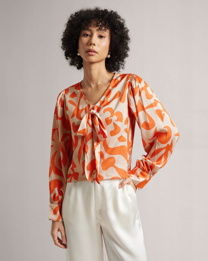 Orange Crop Shirt  - By Janasya