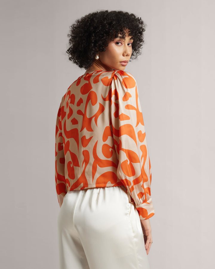 Orange Crop Shirt  - By Janasya