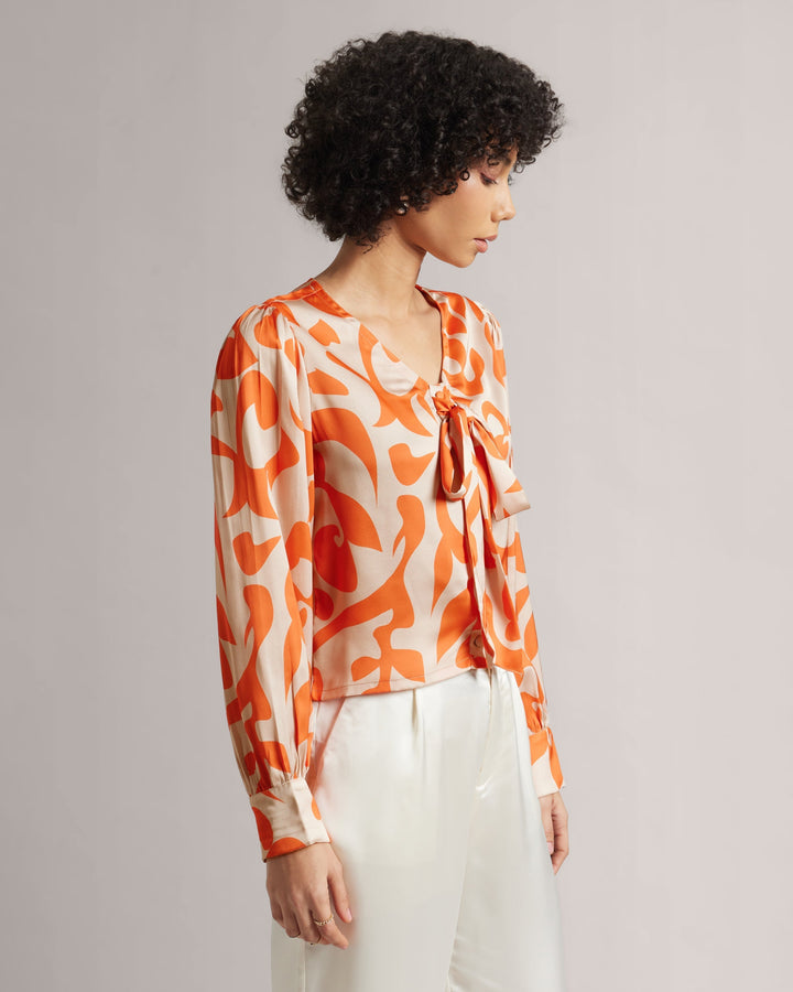 Orange Crop Shirt  - By Janasya