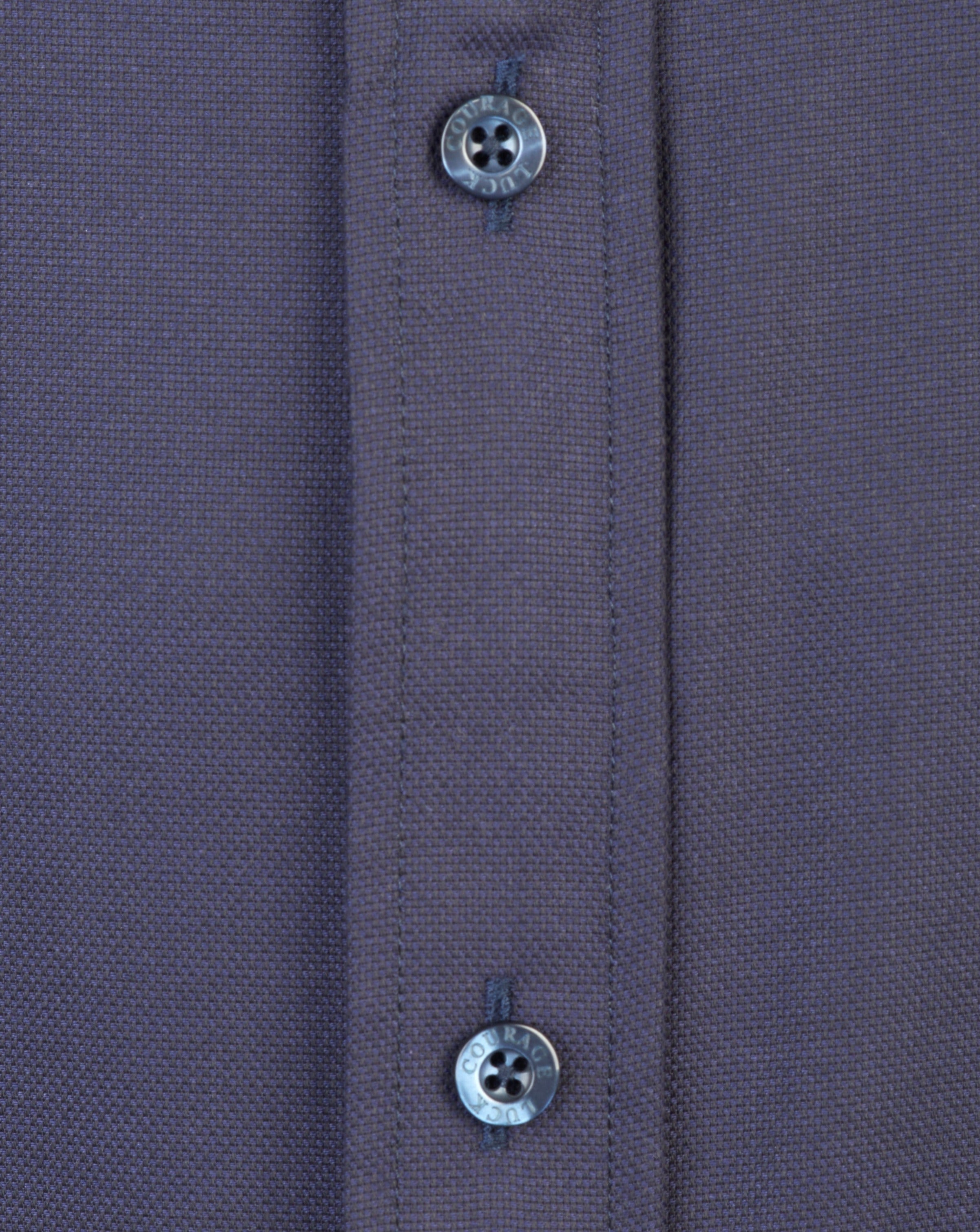 Desmond | Heren Fitted Zip-Up Shirt  - By Qivii