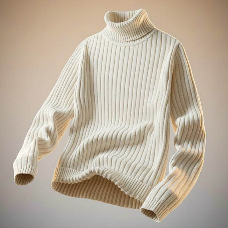 Colton Prestige Wool Turtleneck  - By Qivii
